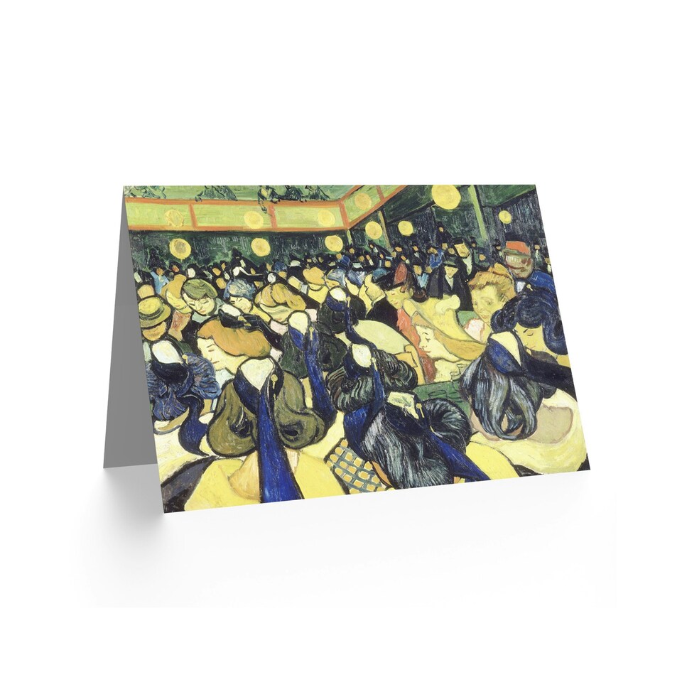 image 1 of Vincent Van Gogh Dance Hall Arles Blank Art Card