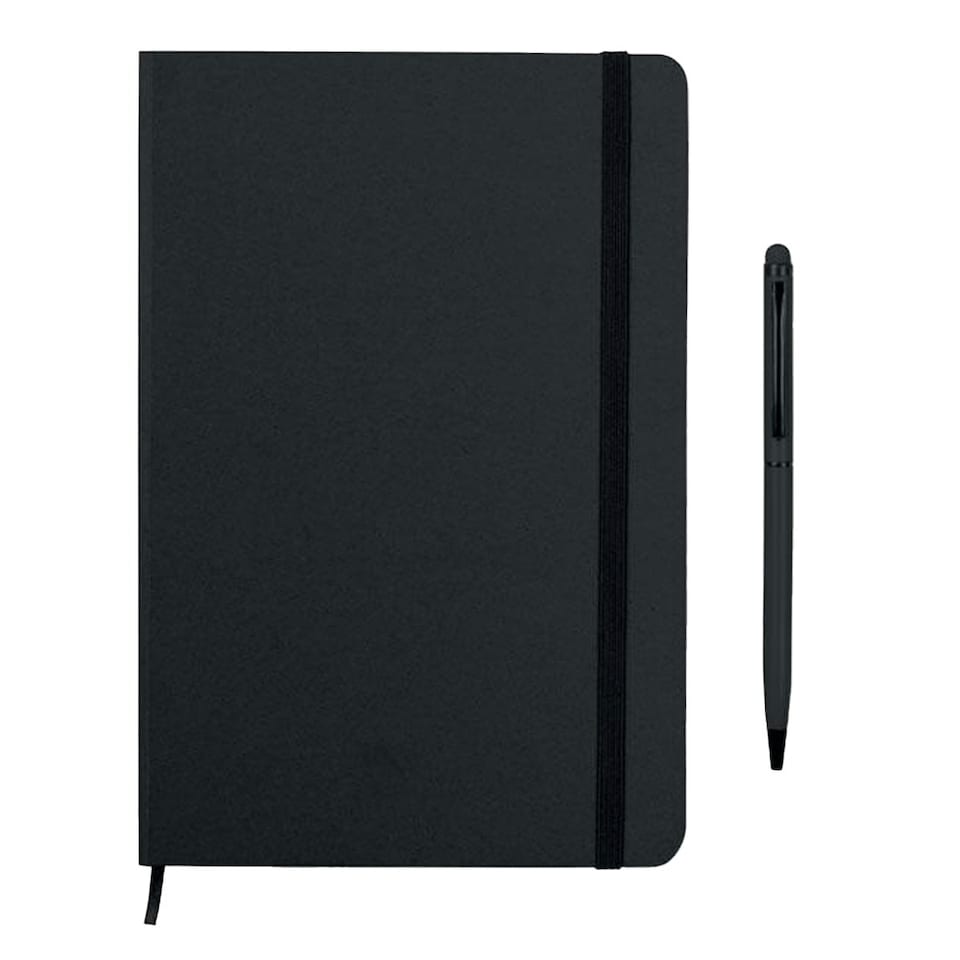 image 1 of MidOcean Neilo Set Notebook & Pen - Black - 21cm x 14cm x 1cm