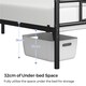 image 6 of Yaheetech 4ft6 Double Metal Platform Bed Frame with Headboard | Black | Double | 1