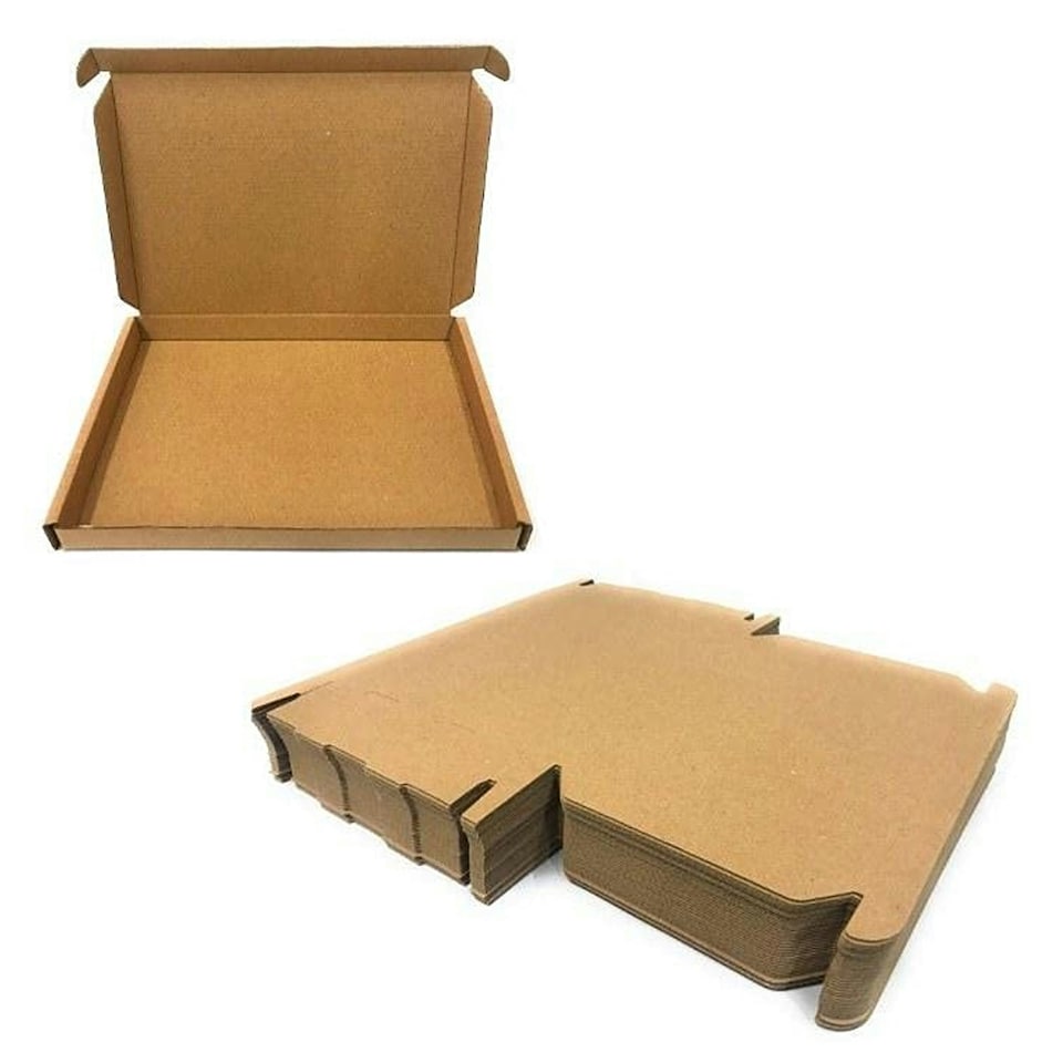 image 1 of 50 x C6 (160x110x20mm) Brown Single Wall Postal Mailing Die Cut Boxes Brown