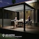image 4 of Outsunny 3 x 3(m) Electric Louvered Pergola Aluminium Pergola w/ LED Light