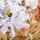 image 7 of HOMCOM 5ft Snow Artificial Christmas Tree w/ Metal Stand Decorations Home White