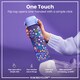 image 3 of Leak Proof Slim Water Bottle, BPA Free, 500ml (18oz) | Purple | Delicate Floral | One Size