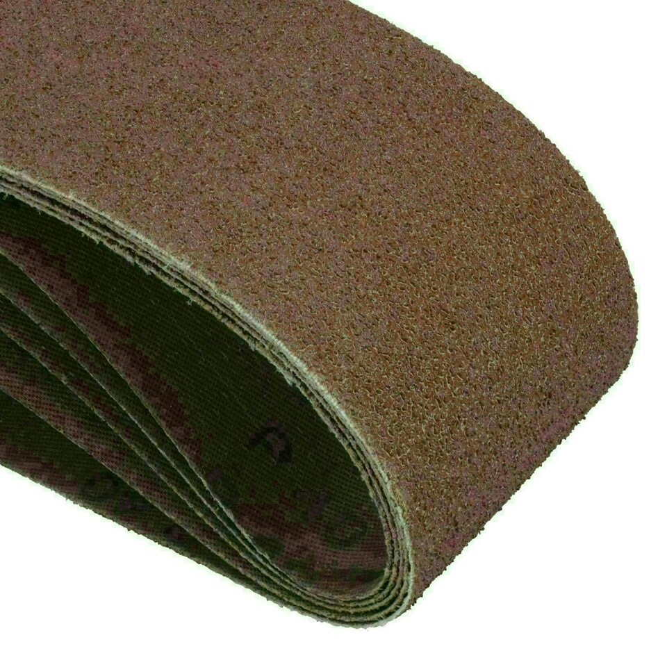 image 1 of 75mm x 533mm 40 Grit Coarse Abrasive Sanding Belt Sander Discs 25 Pack