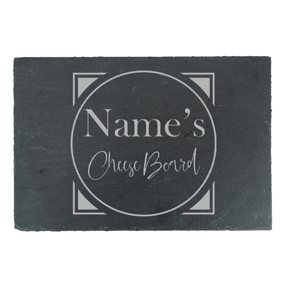 Personalised Engraved Slate Cheeseboard for Family New Home Gift