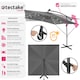 image 2 of Parasol Sunna - 250 x 250 cm with LED solar lighting, with protective cover Grey | Light Grey