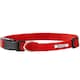 image 1 of Dog Puppy Collar with Buckle & Clip for Lead, Adjustable Soft Fabric Red | S