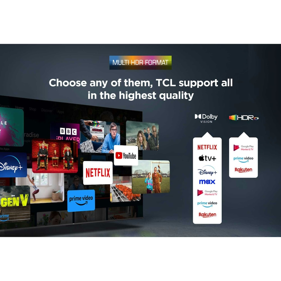 image 1 of TCL P7K-UK 85 inch 4K Smart QLED Google TV 60Hz - 85P7KUK