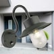 image 6 of Set of 2 Montford - Black Motion Sensor Outdoor Wall Lights Black | Clear