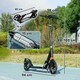 image 7 of AIYAPLAY Kids Scooter, Foldable Kick Scooter w/ Adjustable Handlebar, Black
