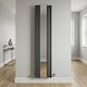 image 5 of Balterley Lucia Square Vertical Double Panel Radiator with Mirror | Grey | Anthracite | 1