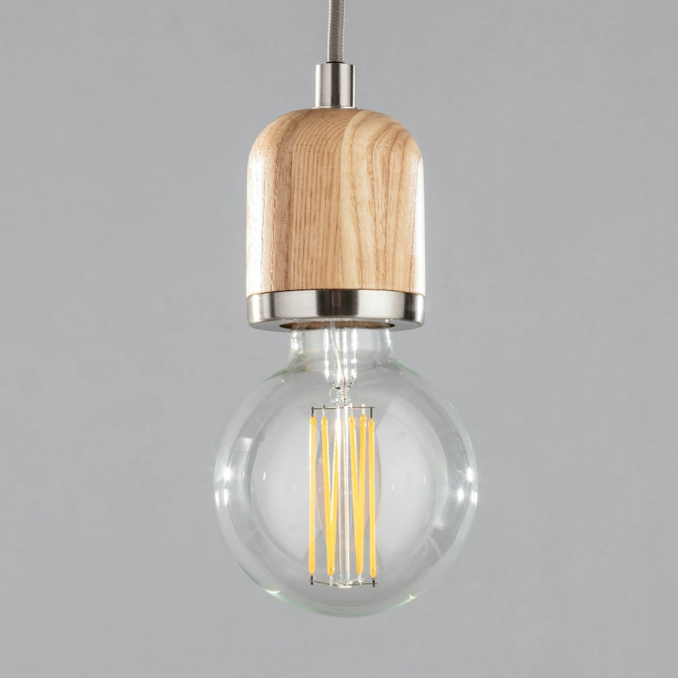 image 1 of BHS Seth Single Pendant | Brown | Ash | 1