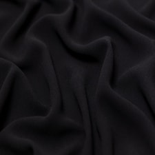 Minerva Core Range Black Heavy Triple Crepe Fabric for Dressmaking, 145cm / 57" Wide - per metre