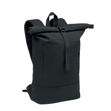 MidOcean Koper Roll Top Laptop Backpack - Black - One Size Black