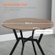 image 5 of HOMCOM Small Kitchen Table with Black Steel Legs, Dining Table, Brown