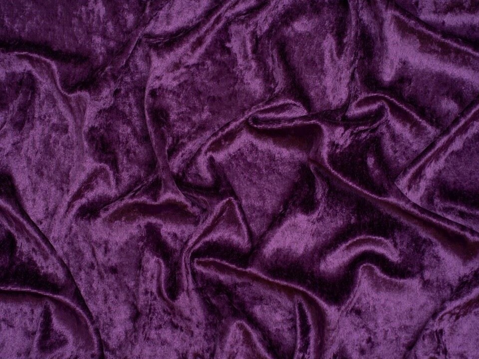 Minerva Core Range Purple Crush Velvet Stretch Knit Fabric for Dressmaking, 150cm / 59" Wide - per metre
