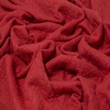Minerva Core Range Orange Cable Textured Stretch Knit Fabric for Dressmaking, 150cm / 59" Wide - per metre