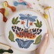 image 4 of RHS Cross Stitch Kit, Multicoloured, 8", Garden Tiger Moth