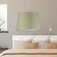 image 6 of Set of 2 Sage Green 28cm Tapered Cylinder Pendant or Lamp Shades Green