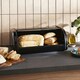 image 3 of Morphy Richards Large Roll Front Bread Bin Black | Black
