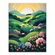 image 3 of Valley Modern Digital Aesthetic Sunrise Black Framed Wall Art Print A4