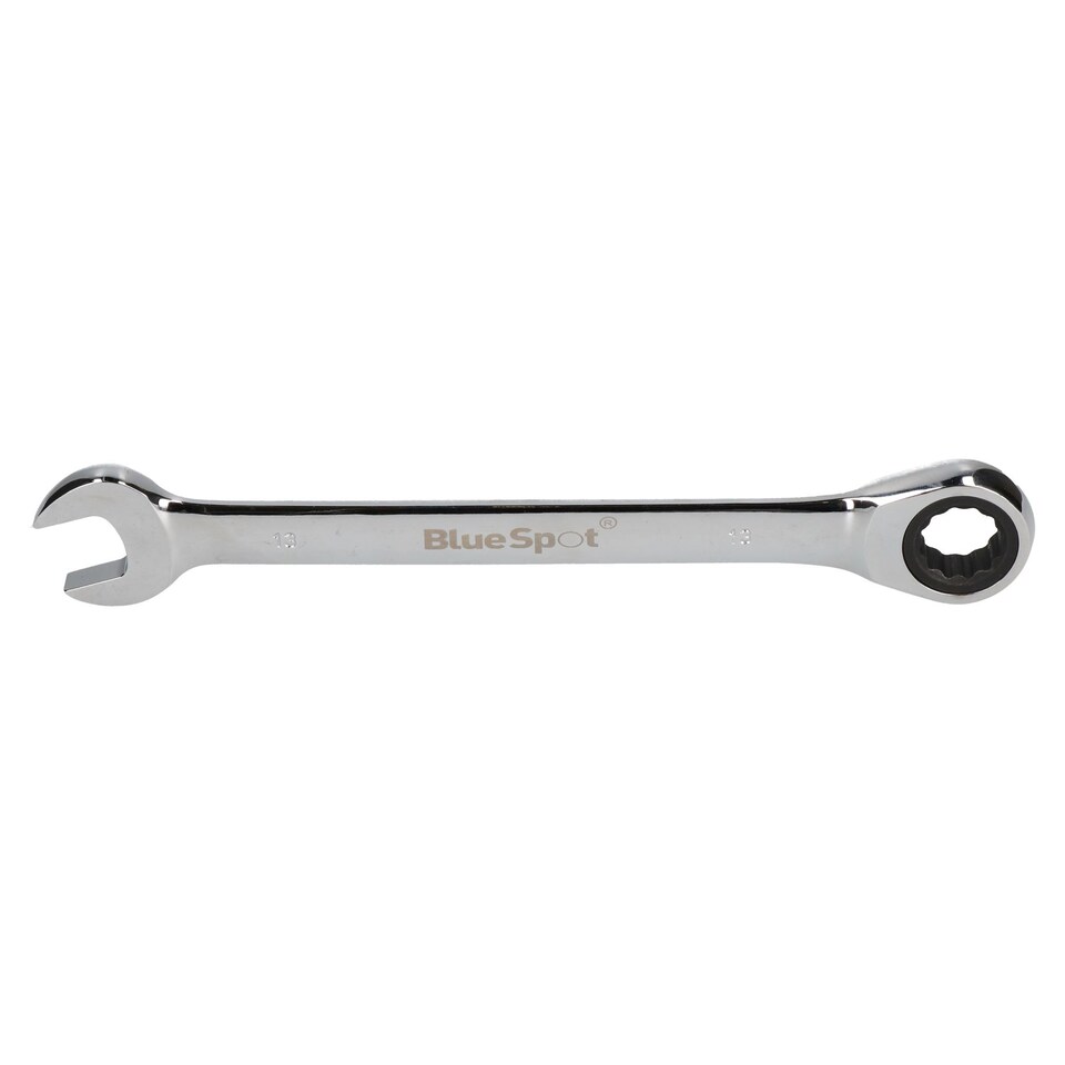 image 1 of 10mm +13mm Metric Ratchet Combination Spanner Wrench Reversible 72 Teeth