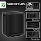 image 7 of HOMCOM Dual Kitchen Bin, 2 x 25L Stainless Steel Double Pedal Bin with Soft-Close Lid, Removable Inner Buckets and Handles for Recycling and Waste, Black | Black