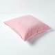 image 3 of Homescapes Pink Velvet Cushion Cover - 40 x 40 cm Pink