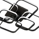 image 3 of Living and Home LED Energy-efficient Semi Flush Ceiling Light - Black