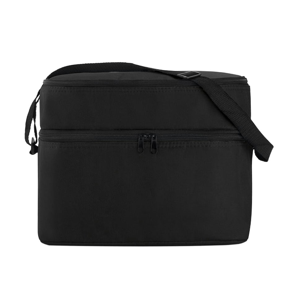 image 1 of MidOcean Casey Cooler Bag - Black - 25cm x 30cm x 20cm | Multi | 25cm x 30cm x 20cm