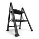 image 8 of VonHaus Slim 2 Step Ladder with Anti Slip Steps and Feet | Black