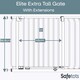 image 3 of Safetots Extra Tall Elite Safety Gate, 107cm - 116cm, Matt Black, Extra Tall 96.8cm in Height, Pressure Fit Stair Gate, Baby Gate for Doors Hallways and Spaces, Safety Barrier, Easy Installation