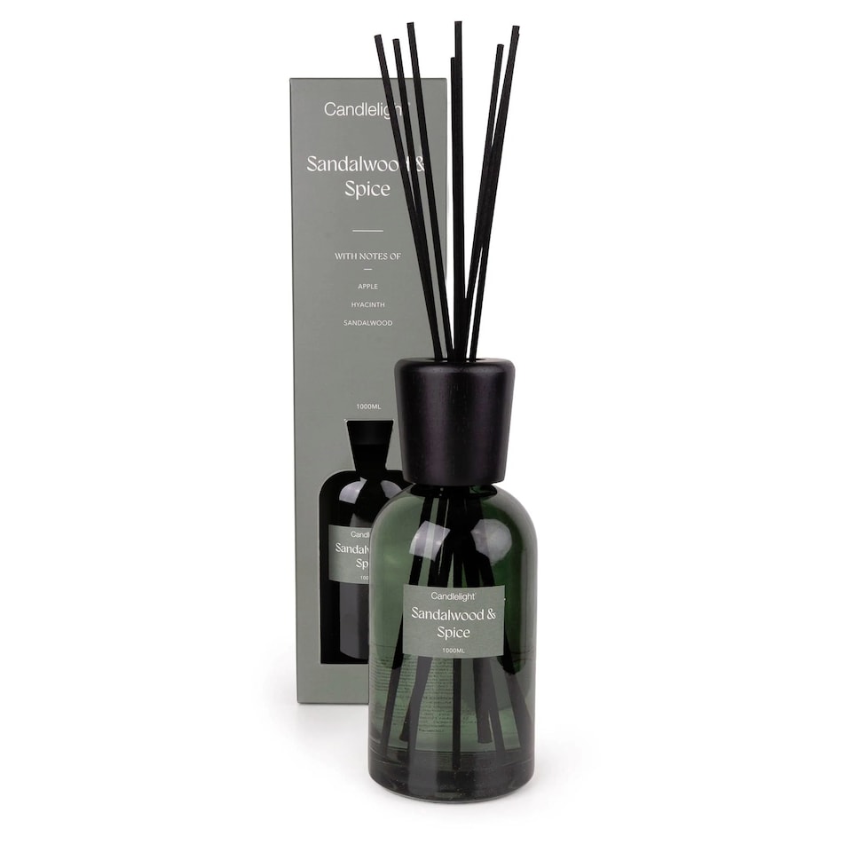 image 1 of Candlelight Reed Diffuser 1000ml - Sandalwood & Spice