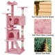 image 5 of Yaheetech 177 cm Cat Tree Tower with Condos and Scratching Posts Pink