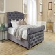 image 1 of Casonova Plush King Bed Frame - Steel