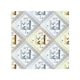 image 1 of Egyptian Hieroglyphs In Gold & Silver Splash Back | White
