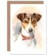 image 1 of Jack Russell Pet Portrait Watercolour Dog Lover Art Card