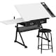 image 1 of Yaheetech Drawing Table & Stool Set