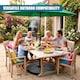 image 7 of GEEZY Round Parasol Base Set of 4 Heavy Duty Weights for Cantilever Umbrella Stands Patio