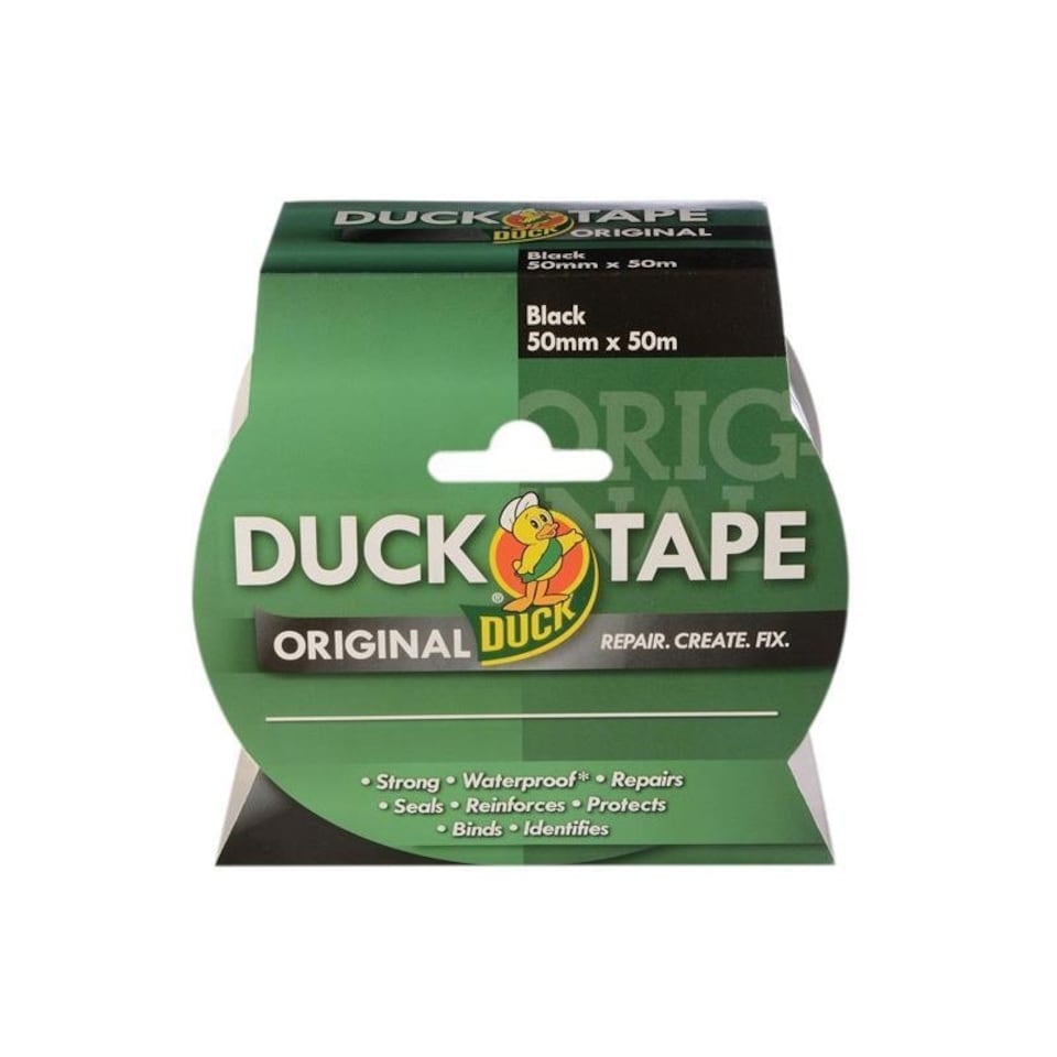 image 1 of Shurtape Duck Tape Original - Black - 50mm x 50m Black