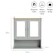 image 4 of VonHaus Shrewsbury Grey Bathroom Mirror Cabinet with Storage