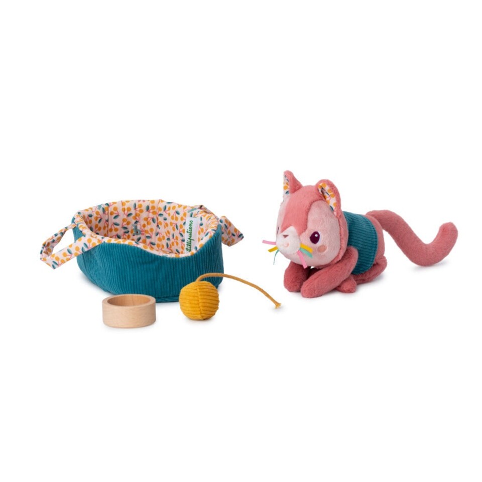 image 1 of Lilliputiens Jeanne Cat Basket Playset
