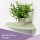 image 3 of Anika 28.5cm x 28.5cm Pine Wooden Shelf Brown