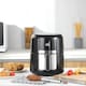 image 2 of HOMCOM 4L Air Fryer, 1300W Air Fryer Oven with Digital Touch Display, Rapid Air Circulation, 12 Cooking Programs, Adjustable Temperature, Timer, Nonstick Basket for Oil Less or Low Fat Cooking, Black
