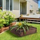 image 2 of Outsunny Wooden Raised Garden Bed Planter Grow Containers Flower Pot 80 x 80cm