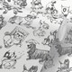 image 2 of Muriva Pooches Mono Wallpaper - Black/White - 10m x 52cm | Black