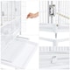 image 4 of Yaheetech 105 cm Tall Stackable and Divided Breeder Cage White
