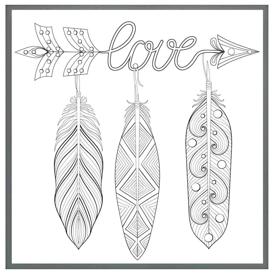 image 1 of Bohemian arrow (Picture Frame) Grey | M
