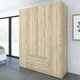 image 6 of Space Wardrobe 4 Doors 3 Drawers in Oak 2000