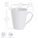 image 3 of Argon Tableware Classic White Latte Mugs - 285ml - Pack of 12 | White | White